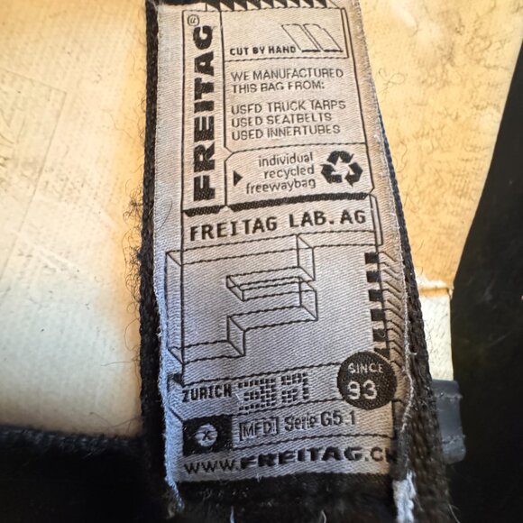 FREITAG Messenger Bag Blue and Yellow Shoulder Bag Unisex  Vintage Freitag Messenger Bag